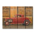 Ricki&Aposs Rugs 22 x 16 in. Deuce Coupe Inside & Outside Cedar Wall Art RI264298